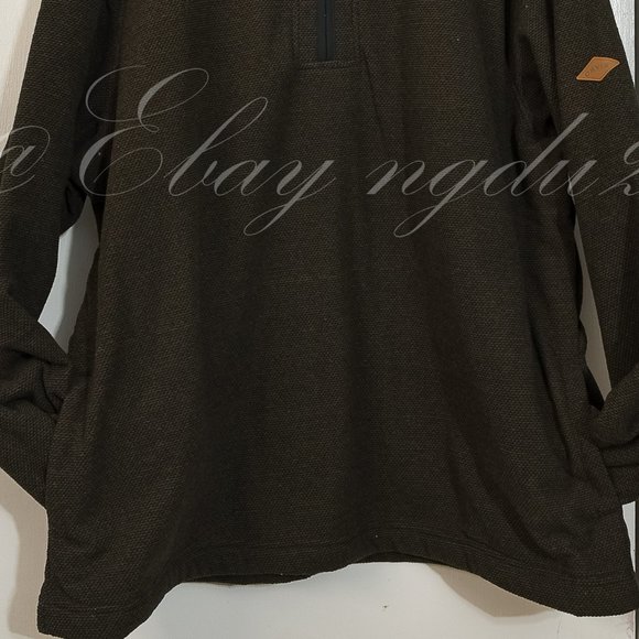 Orvis Sweaters Orvis Men Fleece Lined 4 Zip Pullover Brown Poshmark